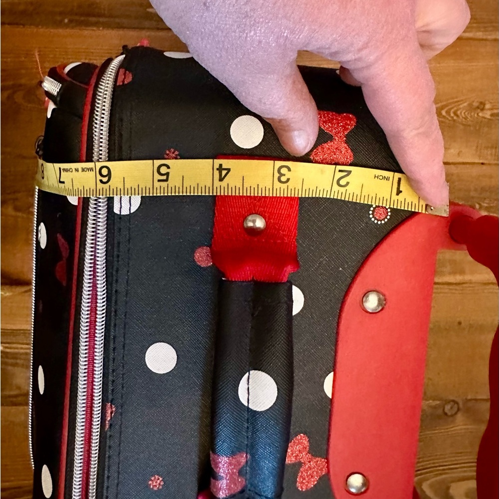 Minnie Mouse “Best Day Ever” Polka Dot Rolling Suitcase from Disney Parks - Picture 3 of 15